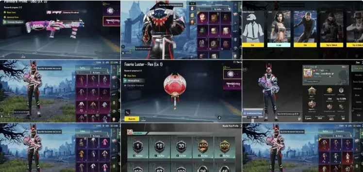 PGM509 DBS Level 3, Panthera Prime, 88 Outfits (7 Mythic), Faerie Luster Pan, UC 3011, RP Max, Vehicle & UMP45 Skins (G)